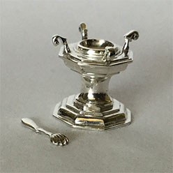 Scroll Salt with Salt Spoon